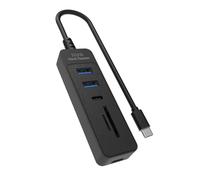 KAHDGSS USB3.0 Expansion Adapter With Type C Port And Memory Card Readers Compatibles Multiple Systems USB Adapter With Double Card Slots For Dashcam