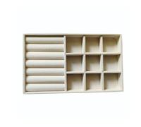 KAHDGSS Velvets Jewelry Storage Tray for Drawer Organization Stackable Rings Organiser Multifunctional Necklace Bracelets Holder Modern Jewelry Holder