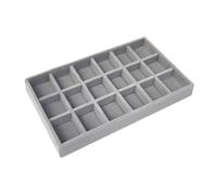KAHDGSS Velvets Jewelry Storage Tray for Drawer Organization Stackable Rings Organiser Multifunctional Necklace Bracelets Holder Modern Jewelry Holder