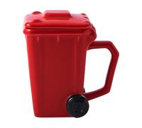 KAHDGSS Weird Bin Design Ceramic Drinkware 400ml Sturdy Cup Garbage Can Shape Mugs for Coffee Teas Milk Water Creative Garbage Bin Shape Coffee Cup