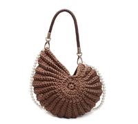 KAHDGSS Women Beach Bag Fashion Crossbody Bag Trendy Shoulder Seashells Conch Handbag Handwoven Messengers For Daily Women Handwoven Crossbody Stylish Handbag Female Fashion Shoulder