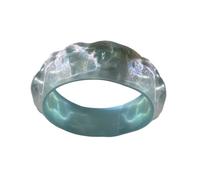 KAHDGSS Women Wide Resin Bangles Geometric Round Bracelets Comfortable Wide Bangle Resin Texture Suitable For Daily Party Wear Fashion