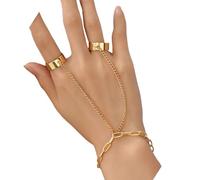 KAHDGSS Zincs Alloy Hand Chain With Adjustable Length Gold Plated Stackable Jewelry Comfortable Daily Wear Wristchain Versatile Gold Link Bracelets
