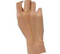 KAHDGSS Zincs Alloy Hand Chain With Adjustable Length Gold Plated Stackable Jewelry Comfortable Daily Wear Wristchain Versatile Gold Link Bracelets