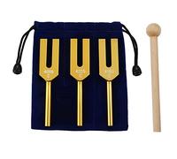 Kahdsvby Aluminum Alloy Tuning Fork Set - 4096Hz 4160Hz 4225Hz for Nervous System Testing Sound Healing Therapeutic Health Care