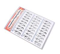 Kahdsvby Saxophone Practice Card Coated Paper Saxophone Finger Table Saxophone Finger Table Music Chords Poster S