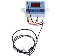 Kahdsvby XH-W3001 DC12V All- Digital LED Temperature Controller Thremostat with Sensor 2 Stage Heating and Cooling Mode