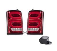 KAHDUTE Tail light Assembly Compatible With Lada For Niva 4x4 1995-2003 2004 2005 Rear Tail Lights Stop Brake Reversing Turn Signal Light Taillights With Relay(Red,Size B)