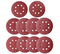 KAHEIGN 100Pcs Sanding Discs, 125mm Hook and Loop 8-Hole Sand Pads, 40/60 /80/100 /120/180 /240/320 /400/800 Grits Sandpaper for 5-Inch Random Orbit Sander - ASD1B
