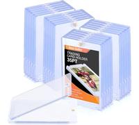 KAHEIGN 12Pcs Magnetic Card Holders, 35PT Acrylic Magnetic Trading Card Protector One Touch Game Card Storage Case with UV Protection for Pokemon Yu-Gi-Oh Standard Game Baseball Sport Card