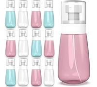 KAHEIGN 12Pcs Small Spray Bottles, 100ml Fine Mist Spray Bottle Leak Proof Mini Empty Sprayer Cosmetic Refillable Travel Container for Perfume Skincare Makeup Lotion Toners (3 Colors)
