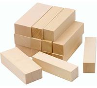 KAHEIGN 14Pcs Basswood Carving Blocks, 2 Size Unfinished Wood Blocks Smooth Whittlers Wood Carving Hobby Kit for Beginner Expert Carvers