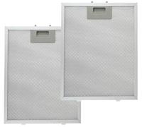 KAHEIGN 2Pcs 5-Layer Cooker Hood Filters, 320mm x 260mm Aluminum Universal Mesh Hood Vent Filter Metal Grease Filter Range Hood Filter for Many Leading Brands Cooker Hoods
