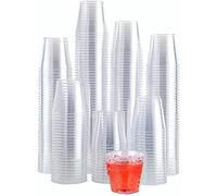 KAHEIGN 300Pcs Plastic Shot Glasses, 30ml Clear Shot Cups Reusable Jelly Shots Sample Tasting Cups Dessert Tumblers for Birthday Wedding Christmas Snack Hen Party (4.3cm x 4cm)