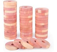 KAHEIGN 30Pcs Cedar Wood Moth Repellent Blocks, 100% Natural Aromatic Red Cedar Wooden Blocks Anti Moth Storage Clothes Protector Wardrobes Drawers Freshener