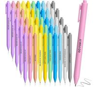 KAHEIGN 50Pcs Inspirational Ballpoint Pens, 14CM Macaron Motivational Quotes Pen Retractable Black Ink Stylus Pens for Women Men Bosses Office Desk Supplies Gifts (10 Positive Style)