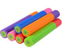 KAHEIGN 6Pcs Water Pistols for Kids Toddlers, 33CM Mixed Colors Foam Water Pistol Beach Toys Squirt Gun Water Blaster for Party Favors Pool Garden Outdoor (6 Colors)