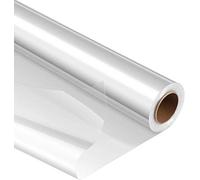 KAHEIGN Clear Cellophane Wrap Roll, Unfolded Width 80CM x 30M 3 Mil Thicken Long Film Gift Wrappings for Flowers Craft Basket Packing Paper