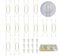 KAHIT 8 Inch Plate Hangers 12pack Plate Hangers for The Wall Suitable for 7.5-8.5 Inch Plate Wall Hangers for Display Invisible Decorative Plate Hooks for Hanging