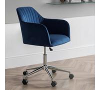 Kahlo Office Chair - Blue Fabric