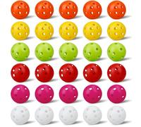 kahuayi Practice Golf Balls 30 Pack Plastic Golf Balls Golf Training or Driving Range, Swing Practice, Home Pool Balls Multicolor