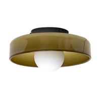 KAHXI Modern Close-to-Ceiling Lights, Orange Glass, Semi Flush Mount, Kitchen, Living Room, One Size