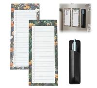 KAHZOR Pack of 2 Fridge Weekly Planner Magnetic Notepad (50 Paper), Shopping List Pad Magnetic Fridge, M Checklist Boards To Do Planner List for Children Learning Planning Schedule
