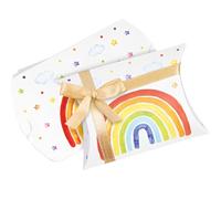 KAHZOR Pack of 25 Party Favours, Bohemian Pattern, Small Gift Boxes, Cardboard Chocolates, Confirmation Box, with Gold Satin Ribbon, Decorative Cushion