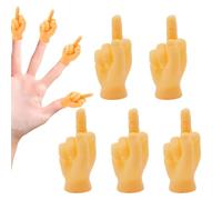 KAHZOR Pack of 5 Stink Finger Gift, Mini Hands, Tiny Hands, Small Hands, Stink Finger, Mini Middle Finger 10 Rubber Hand Finger Puppets, Creative Gestures for Pets, Parties and Social Media