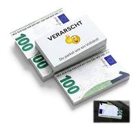 KAHZOR Pack of 50 Car Gadgets - Funny False Parking Cards, 85 x 55 mm, Poorly Parked, False Parking Cards, Money Design