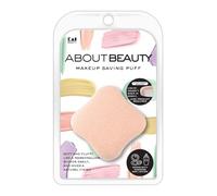 Kai About Beauty Makeup Saving Puff with Film Layer Technology, Pink, Waste-Free Foundation Application, Wet or Dry Use Makeup Sponge, Ribbon Control for Precision Blending, Marshmallow-Soft Texture