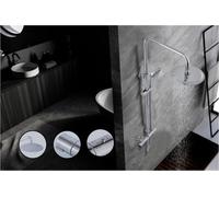 Kai Bathrooms Saturn Round Chrome Thermostatic Shower Pack With Shower Head And Handset