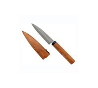 KAI Europe DG-3002 Fruit Knife with Sheath, Wood, Brown, 1 Item