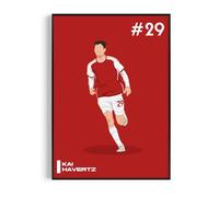 Kai Havertz Poster, Modern Football Wall Art Print, Minimalist Soccer Gift for Fans (Kai Havertz, A4, Unframed)