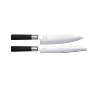 KAI Kai Wasabi Black bread- & kitchen knife set 2 pieces