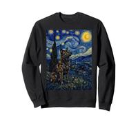 Kai Ken Dog Van Gogh Starry Night Sweatshirt