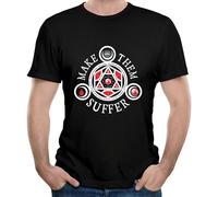 KAI KOU SONG ZI Make Them Suffer Old Souls Unique Men's Short Sleeved T Shirts Black XL