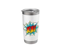 Kai Name Superhero Retro Comic Stainless Steel Insulated Tumbler
