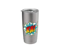 Kai Name Superhero Retro Comic Stainless Steel Insulated Tumbler