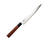 Kai Seki Magoroku Redwood Yanagiba 21.0 cm Blade Length - 1K6 Stainless Carbon Steel with 57 (±1) HRC - high-Gloss Polished Blade - pakkawood Redwood - Handcrafted in Japan