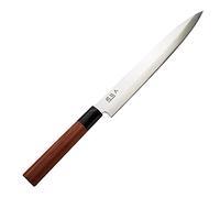 KAI Seki Magoroku Redwood Yanagiba 24.0 cm Blade Length - 1K6 Stainless Carbon Steel with 57 (±1) HRC - high-Gloss Polished Blade - pakkawood Redwood - Handcrafted in Japan