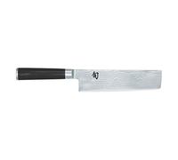 KAI Shun Classic Nakiri 16.5 cm Blade Length - Damascus Knife 32 Layers VG MAX Core - 61 (±1) HRC - Pakkawood Handle - Made in Japan - Forged Japanese Chef Knife