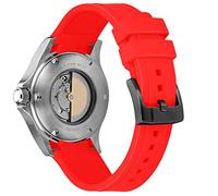 Kai Tian 18mm 20mm 21mm 22mm 24mm Classy Curved Lugs Rubber Watch Strap Band Fit Most Watches for Men Women Black Blue Brown Red Green White Gray Orange Yellow Watch Bracelet Replacement