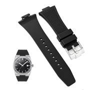 Kai Tian FKM Watch Strap for Tissot PRX Watch Series, Soft Fluorubber Strap for Tissot PRX Powermatic 80.12 mm Men Women Replacement FKM Bands for Tissot PRX Series Watch 40 mm with Pin Buckle, 40mm