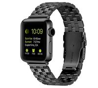 Kai Tian Metal Watch Strap Compatible for Apple Watch 44mm 45mm 49mm Watch Bands for iWatch Series 10 9 8 7 6 5 4 3 2 1 SE Ultra Men Women Black