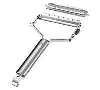 KAI Universal Peeler with 2 Blades, Smooth Blade and Julienne Blade - T-Peeler Made of Stainless Steel with 9 cm Blade / 10 cm Handle - Peeler for Vegetables and Fruits