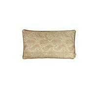 Viper Metallic Snakeskin Piped Cushion KAI Orange 30cm x 50cm