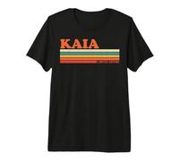 KAIA Retro Personalized First Name Vintage Stripes Premium T-Shirt
