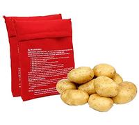 KAIAIWLUO Microwave Potato Cooker Bag, 2 PCS Express Pouch - Washable & Reusable - Baked Potato in 4 Minutes