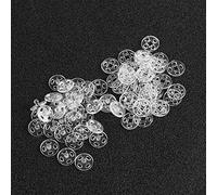 KAIAIWLUO Plastic Invisible Snap Buttons, 50 Pair Clear Sew-on Fasteners for Clothing, Purse, Handbag DIY Craft